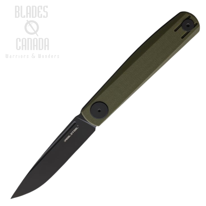 Real Steel Gslip Slipjoint Folding Knife, VG10 Black, G10 OD, 7866